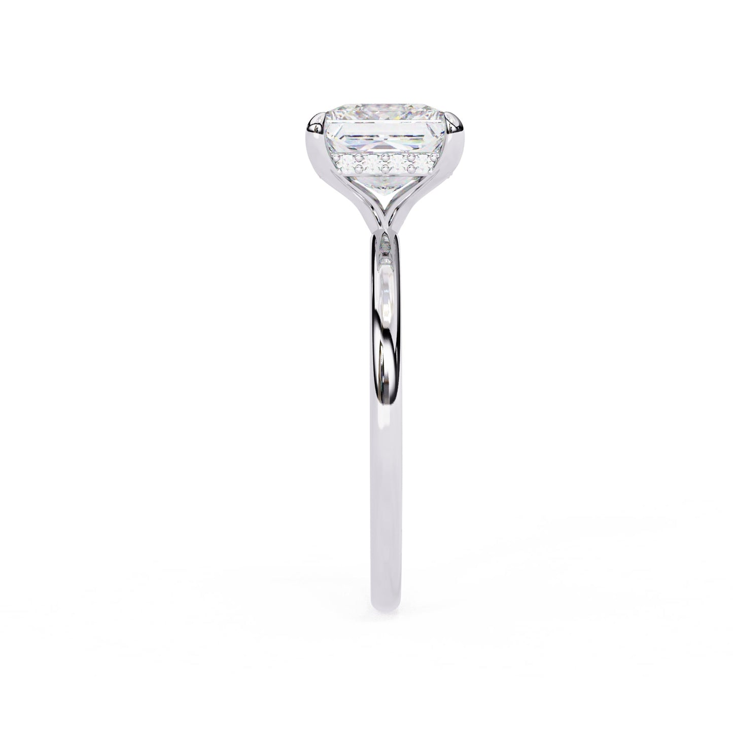 Princess Cut Solitaire Diamond Engagement Ring