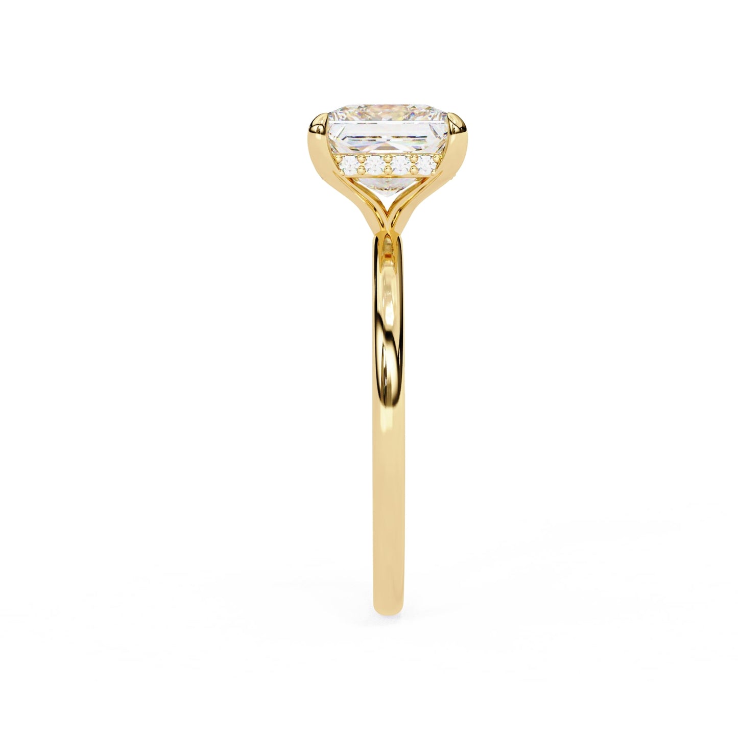 Princess Cut Solitaire Diamond Engagement Ring