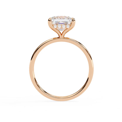 Princess Cut Solitaire Diamond Engagement Ring