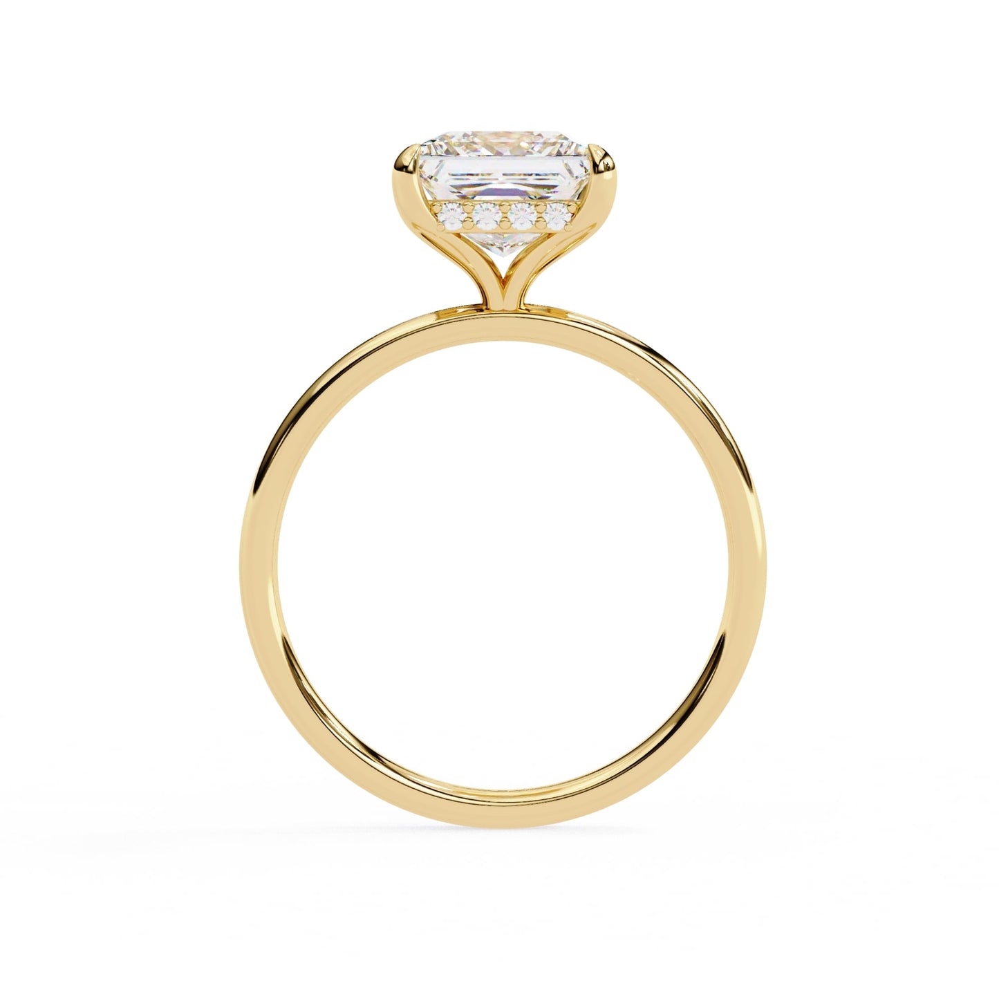 Princess Cut Solitaire Diamond Engagement Ring