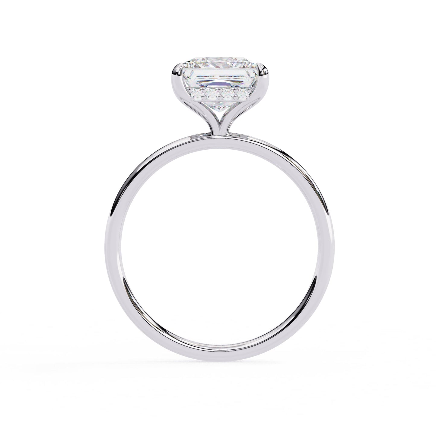 Princess Cut Solitaire Diamond Engagement Ring