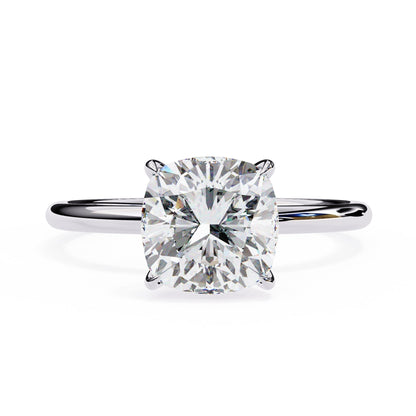Diamond ring on a white background