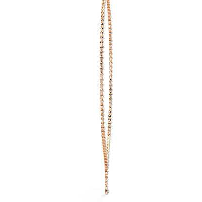 Multiple Round Cut Diamond Tennis Necklace