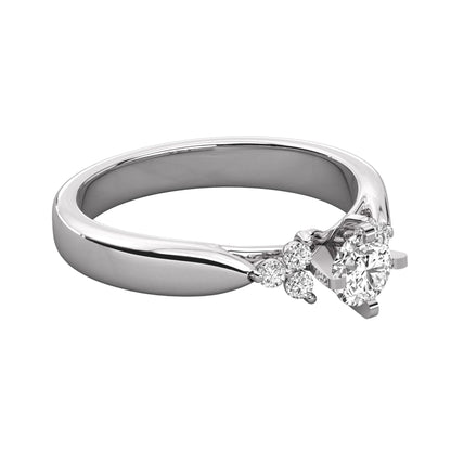 Round Lab Grown Diamond Vintage Ring