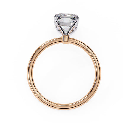 Radiant Lab Diamond Solitaire Engagement Ring