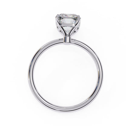 Radiant Lab Diamond Solitaire Engagement Ring