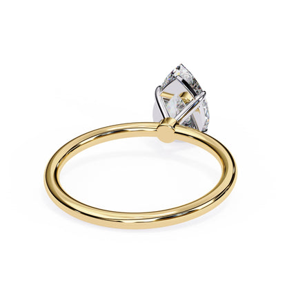 Classic Pear Diamond Solitaire Engagement Ring