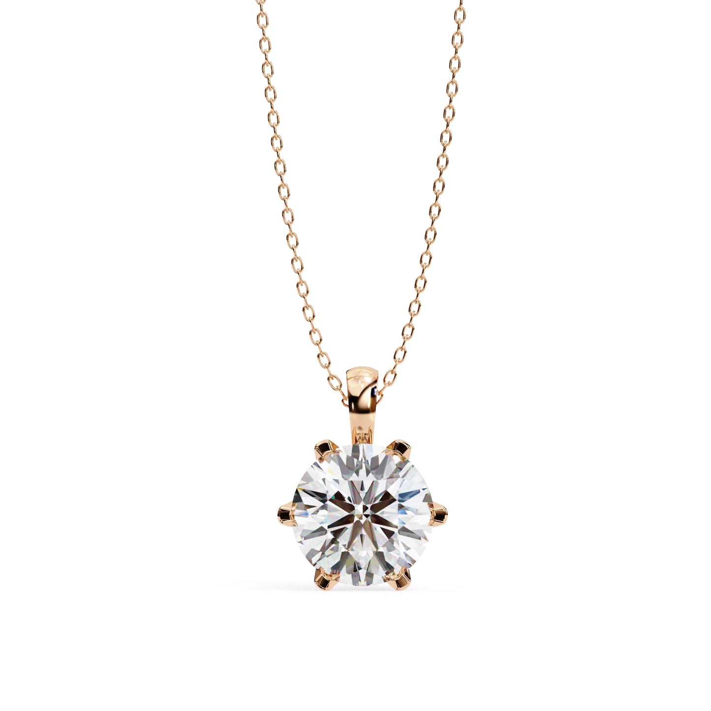 Refined Round  Lab Grown Pendant