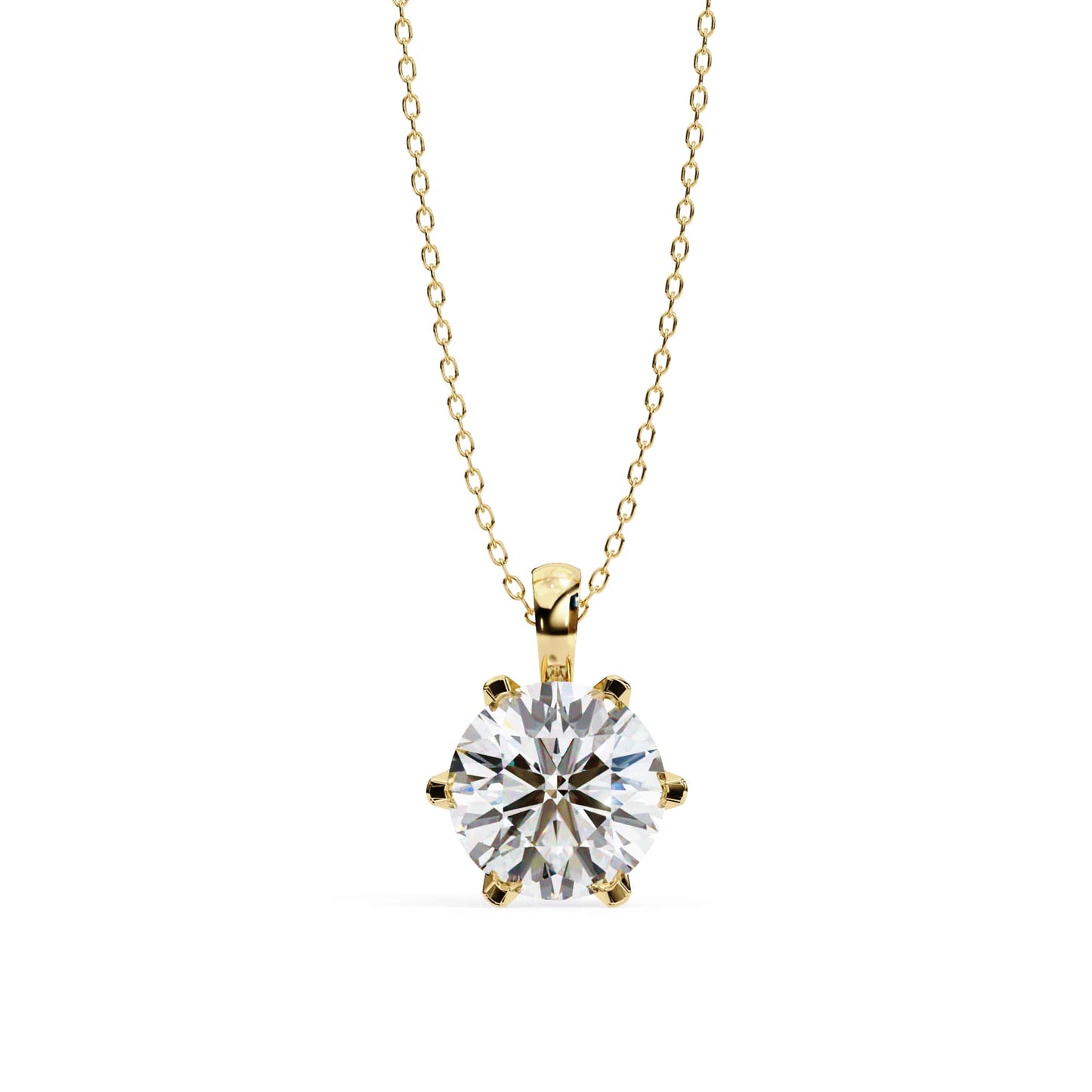 Refined Round  Lab Grown Pendant