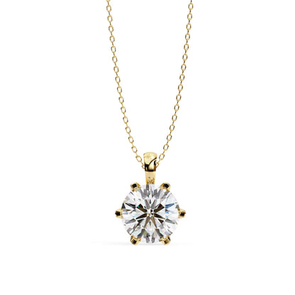Refined Round  Lab Grown Pendant