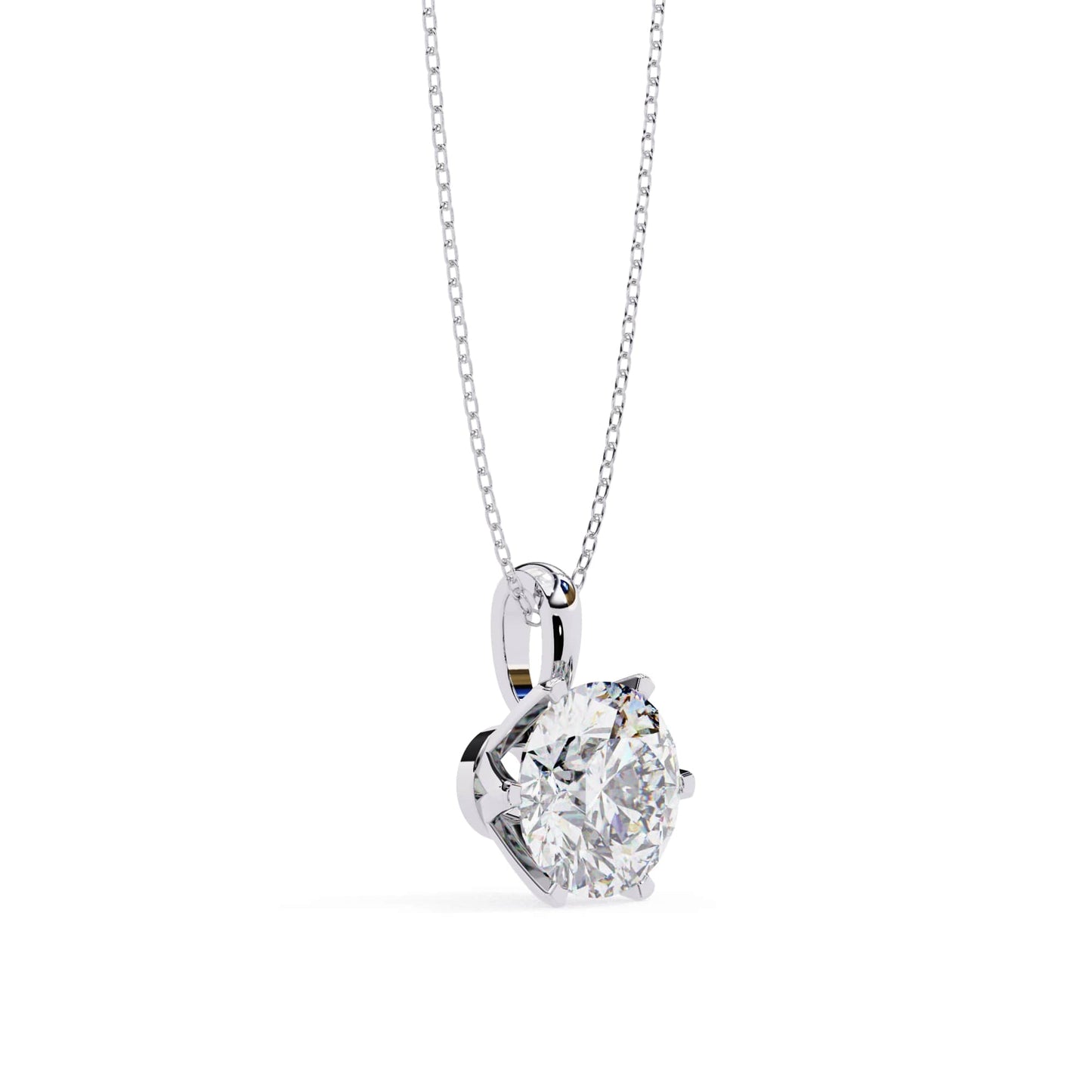 Refined Round  Lab Grown Pendant