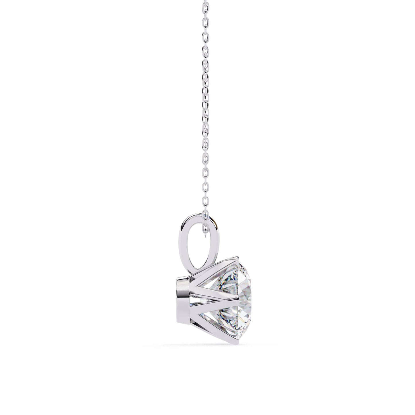 Refined Round  Lab Grown Pendant