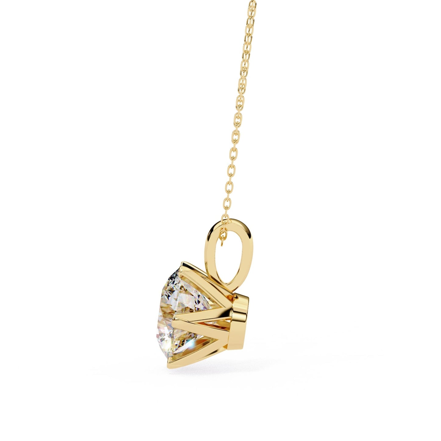 Refined Round  Lab Grown Pendant