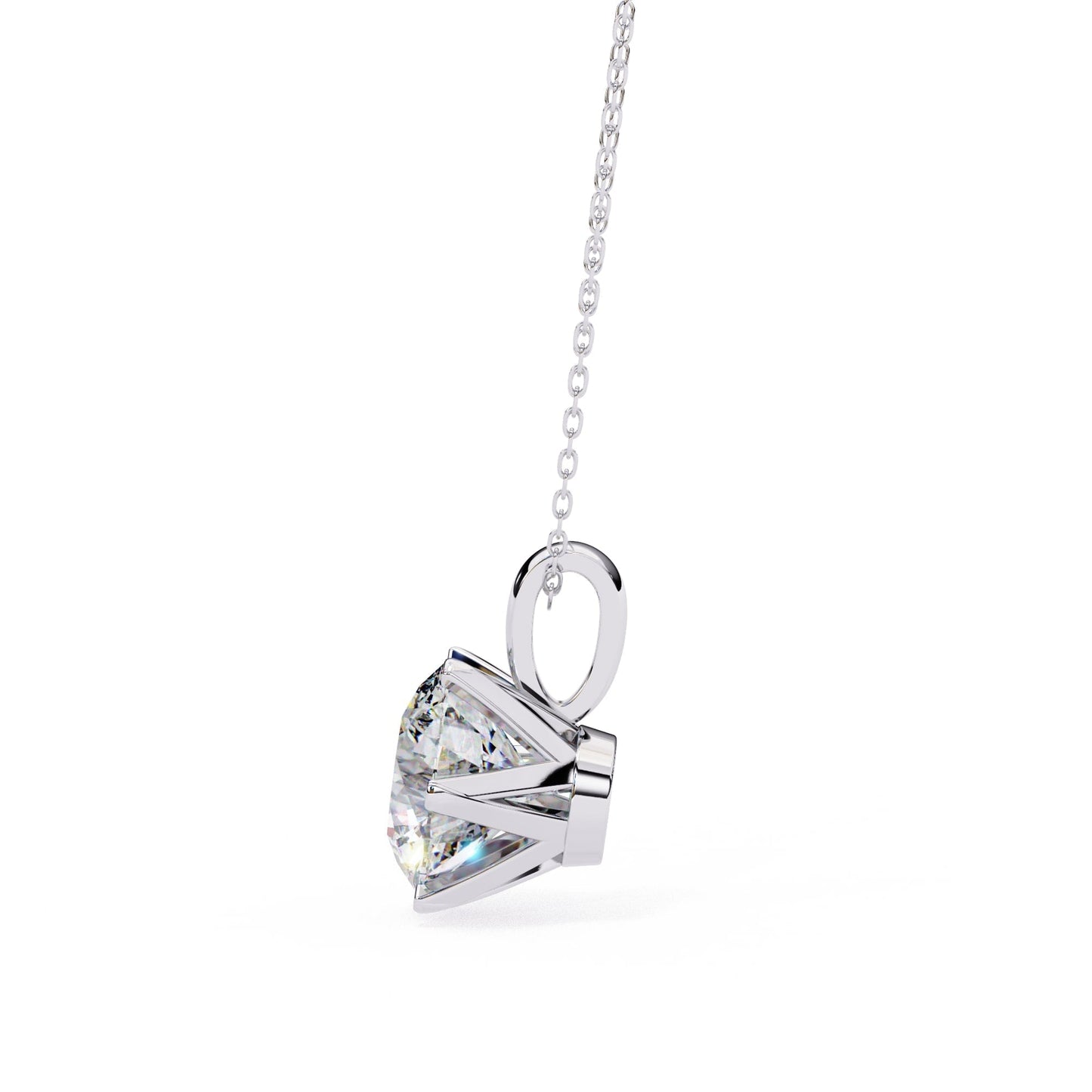 Refined Round  Lab Grown Pendant