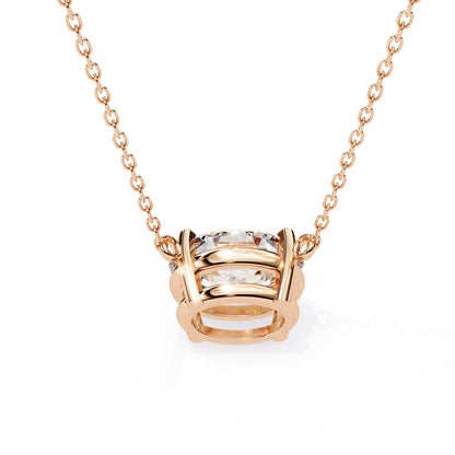 Classic Oval Lab Diamond Basket Pendant