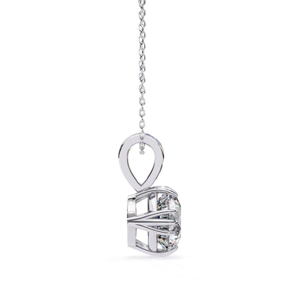 Charming Round Cut Lab Grown Diamond Pendant