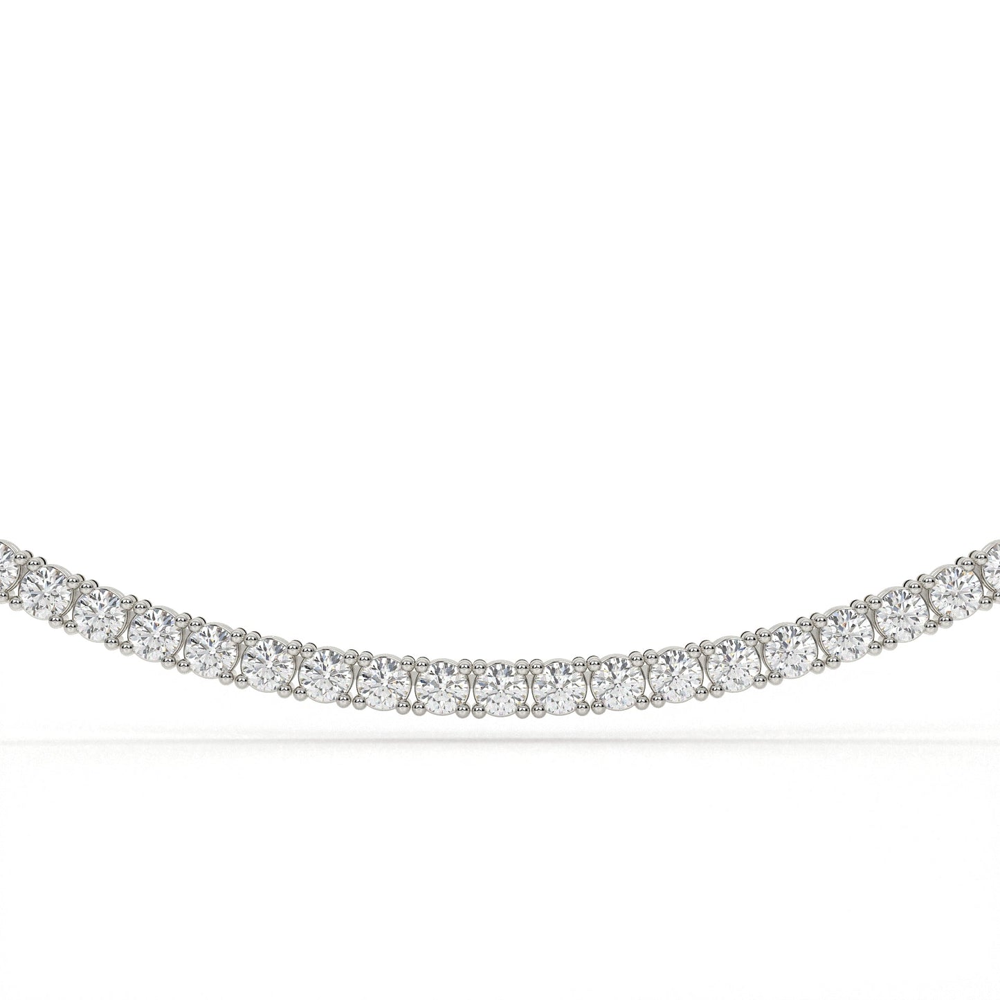 Diamond bracelet on a white background