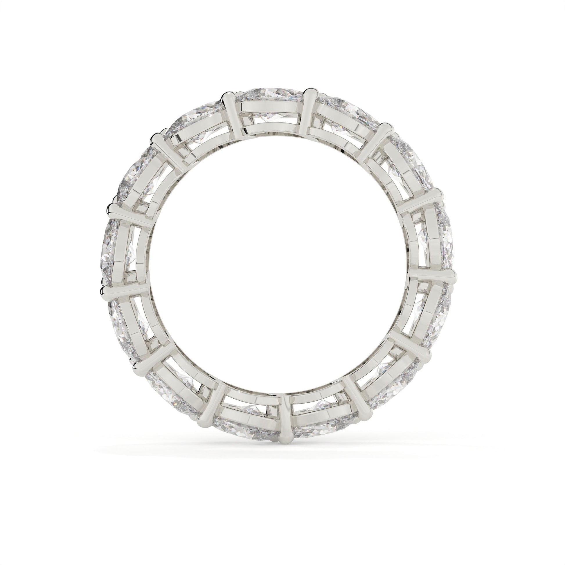 Diamond ring with a white background