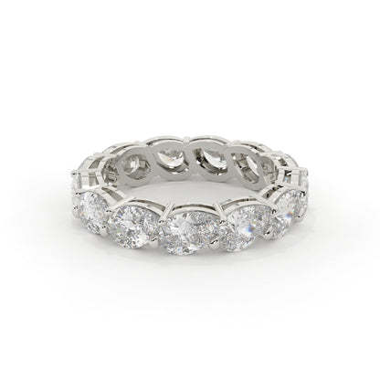 Diamond ring on a white background