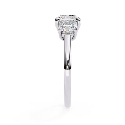 Diamond ring with a white background