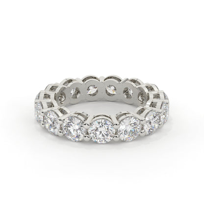 Diamond ring with a white background